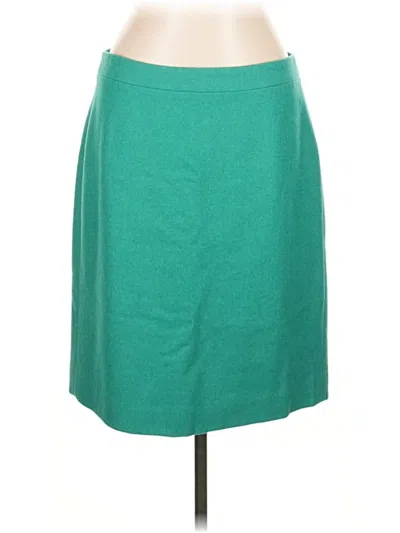 Pre-owned Jcrew Wool Skirt In Green