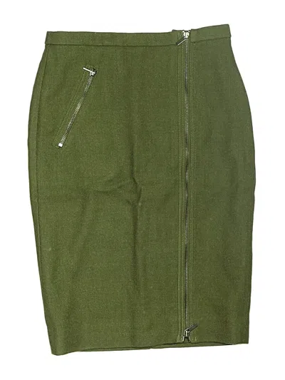 Pre-owned Jcrew Wool Skirt In Green