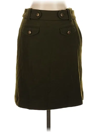 Pre-owned Jcrew Wool Skirt In Green