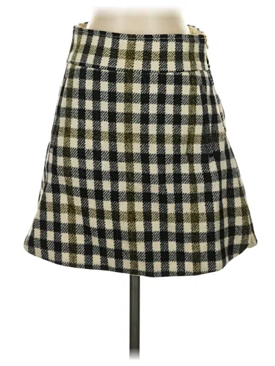 Pre-owned Jcrew Wool Skirt In Green