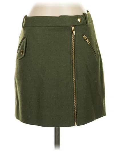 Pre-owned Jcrew Wool Skirt In Green
