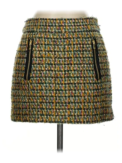 Pre-owned Jcrew Wool Skirt In Green