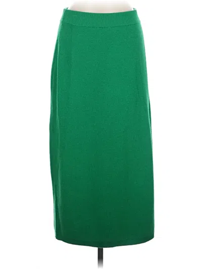 Pre-owned Jcrew Wool Skirt In Green