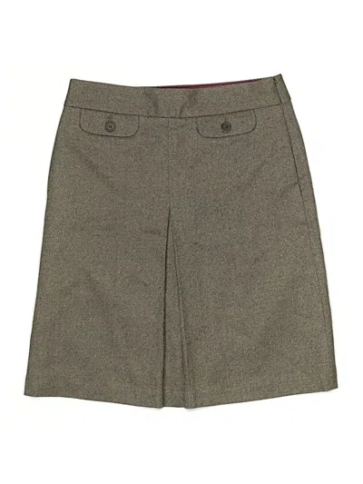 Pre-owned Jcrew Wool Skirt In Green