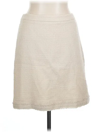 Pre-owned Jcrew Wool Skirt In Ivory