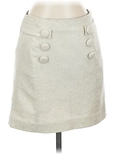 Pre-owned Jcrew Wool Skirt In Ivory