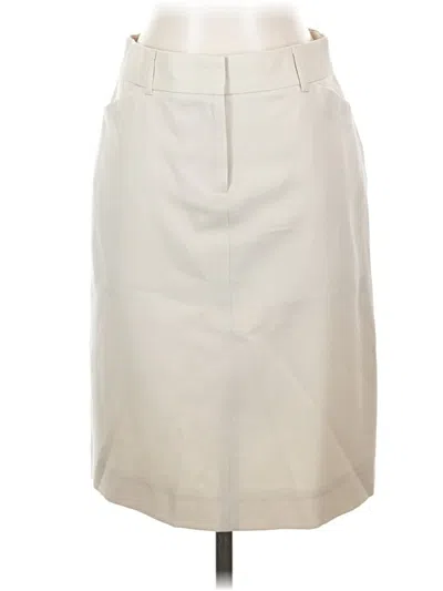 Pre-owned Jcrew Wool Skirt In Ivory