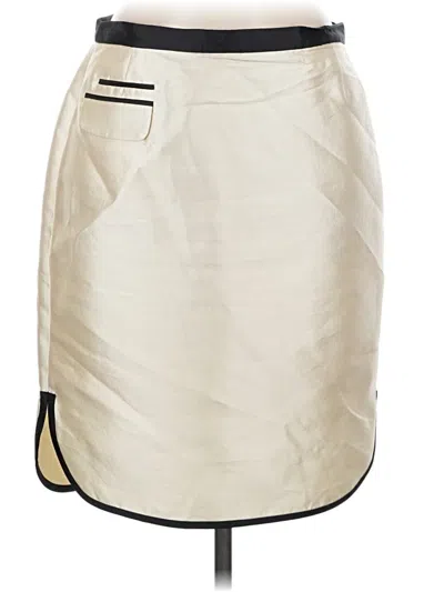 Pre-owned Jcrew Wool Skirt In Ivory