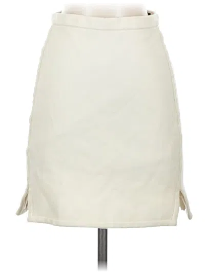 Pre-owned Jcrew Wool Skirt In Ivory