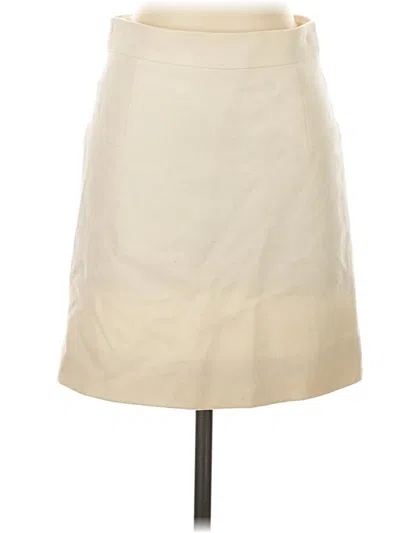 Pre-owned Jcrew Wool Skirt In Ivory