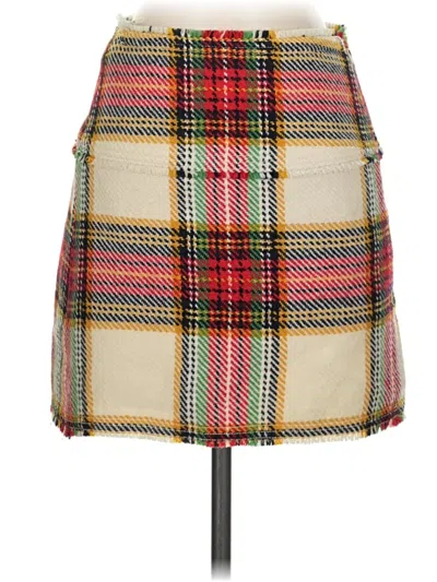 Pre-owned Jcrew Wool Skirt In Ivory