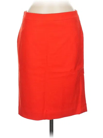 Pre-owned Jcrew Wool Skirt In Orange