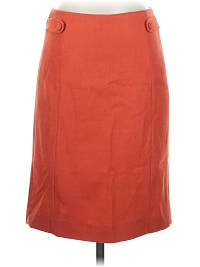 Pre-owned Jcrew Wool Skirt In Orange