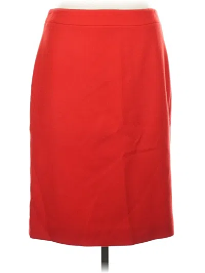 Pre-owned Jcrew Wool Skirt In Orange