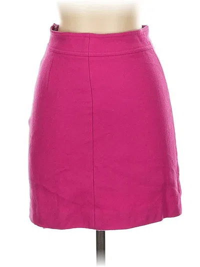 Pre-owned Jcrew Wool Skirt In Pink