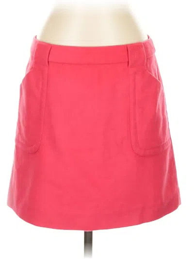 Pre-owned Jcrew Wool Skirt In Pink
