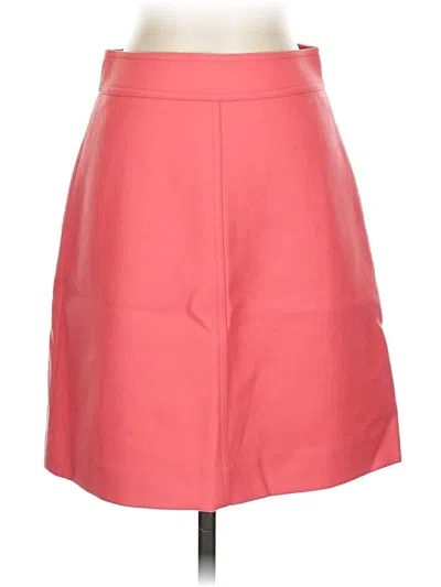 Pre-owned Jcrew Wool Skirt In Pink