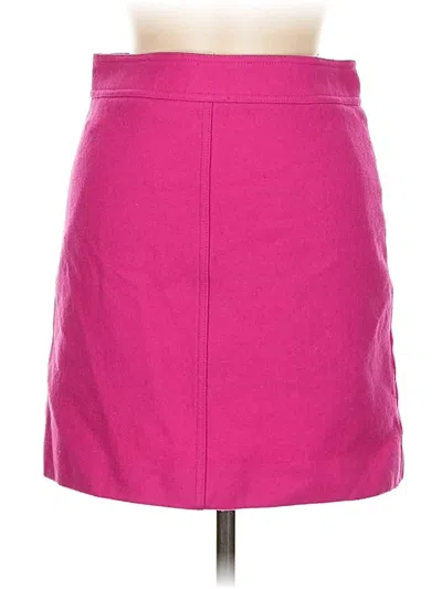 Pre-owned Jcrew Wool Skirt In Pink