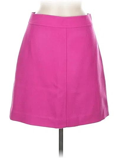 Pre-owned Jcrew Wool Skirt In Pink