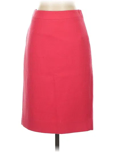 Pre-owned Jcrew Wool Skirt In Pink
