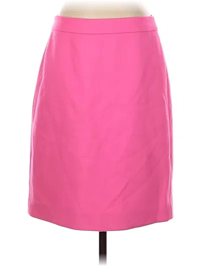 Pre-owned Jcrew Wool Skirt In Pink