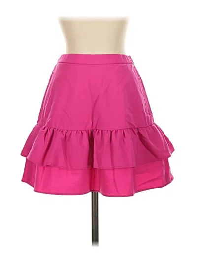Pre-owned Jcrew Wool Skirt In Pink