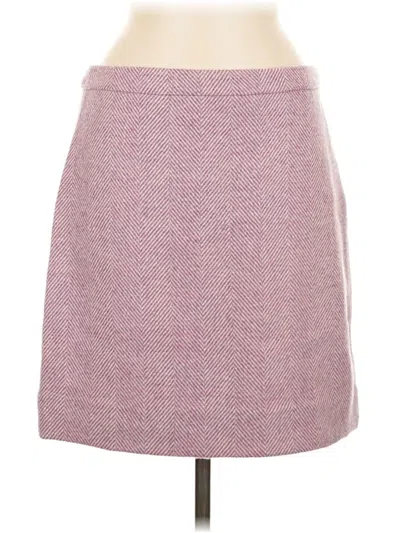 Pre-owned Jcrew Wool Skirt In Pink