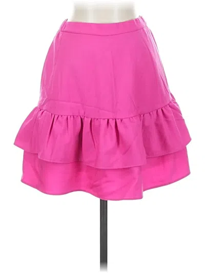 Pre-owned Jcrew Wool Skirt In Pink