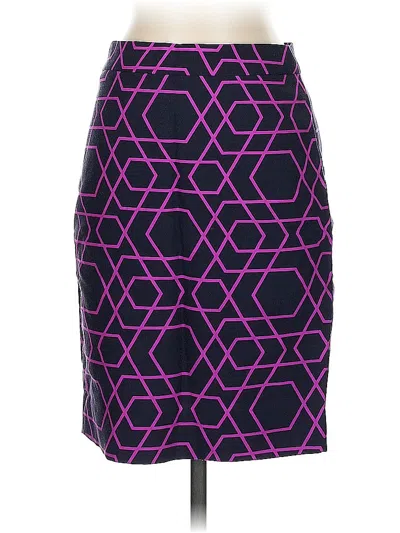 Pre-owned Jcrew Wool Skirt In Purple