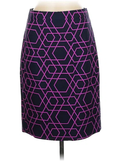 Pre-owned Jcrew Wool Skirt In Purple
