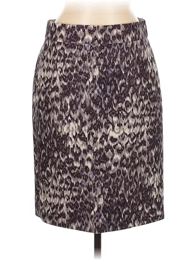 Pre-owned Jcrew Wool Skirt In Purple