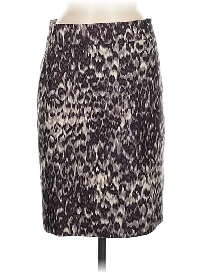 Pre-owned Jcrew Wool Skirt In Purple
