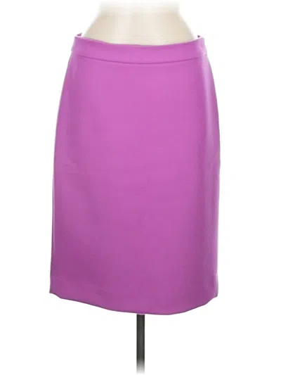 Pre-owned Jcrew Wool Skirt In Purple