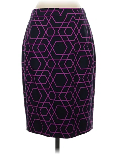 Pre-owned Jcrew Wool Skirt In Purple