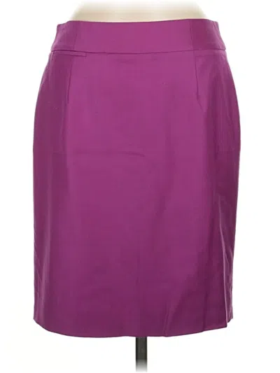 Pre-owned Jcrew Wool Skirt In Purple