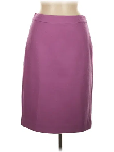 Pre-owned Jcrew Wool Skirt In Purple