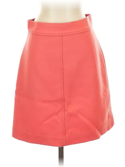 Pre-owned Jcrew Wool Skirt In Red