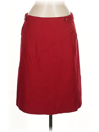 Pre-owned Jcrew Wool Skirt In Red