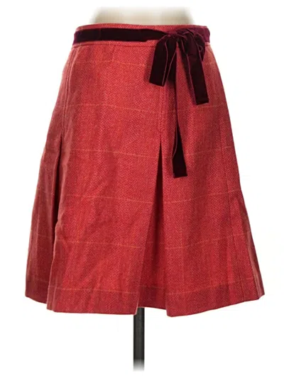 Jcrew Wool Skirt In Red