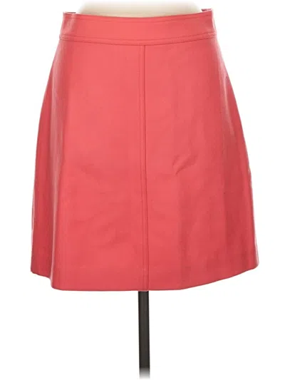 Pre-owned Jcrew Wool Skirt In Red
