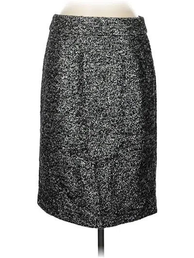 Pre-owned Jcrew Wool Skirt In Silver