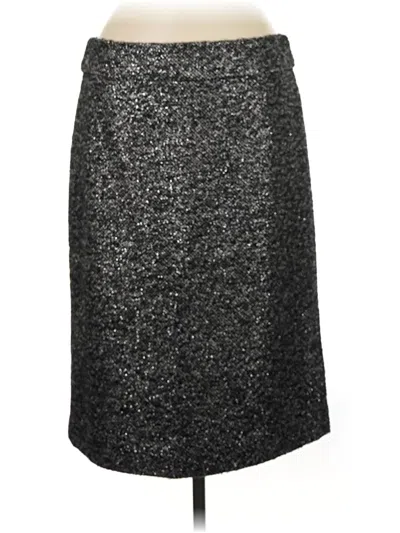 Pre-owned Jcrew Wool Skirt In Silver