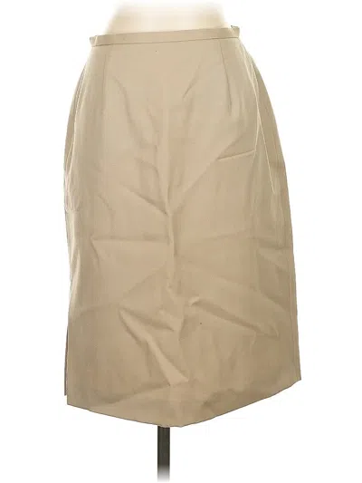 Pre-owned Jcrew Wool Skirt In Tan