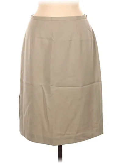 Pre-owned Jcrew Wool Skirt In Tan