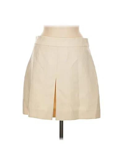Pre-owned Jcrew Wool Skirt In Tan