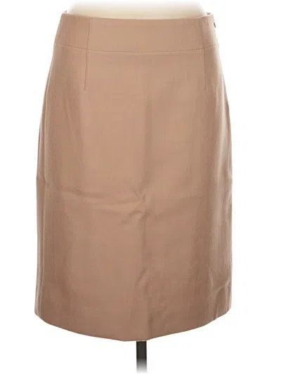 Pre-owned Jcrew Wool Skirt In Tan