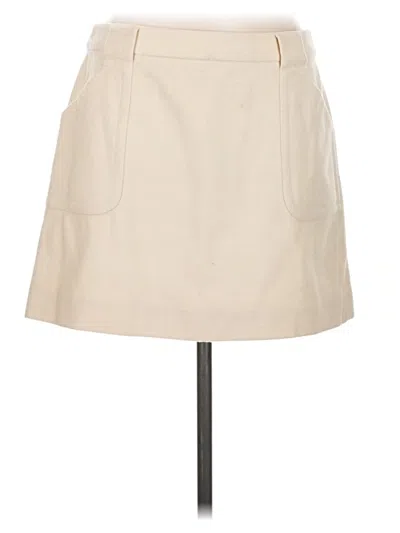 Pre-owned Jcrew Wool Skirt In Tan