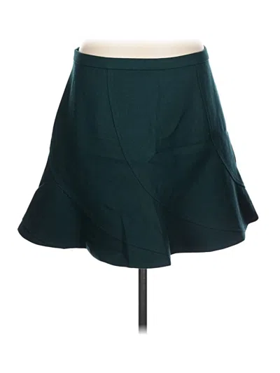 Pre-owned Jcrew Wool Skirt In Teal