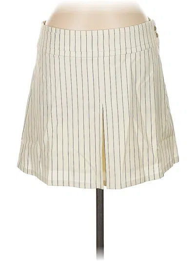 Pre-owned Jcrew Wool Skirt In White