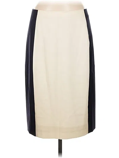 Pre-owned Jcrew Wool Skirt In White